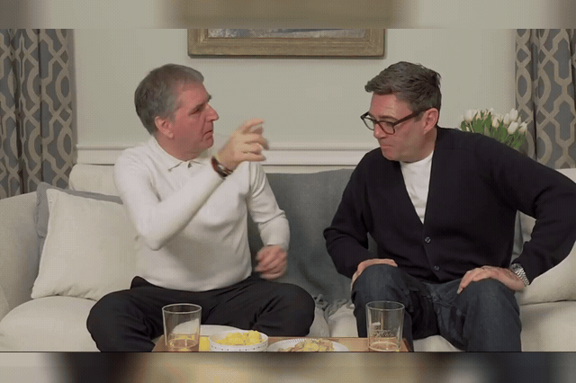 Andy Burnham (left), Prime Minister, with Steve Rotheram, who rules out rejoining the EU this Parliament but signals the next election will be fought on going back in.