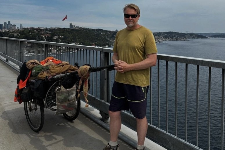 Karl Bushby, the Hull-born former paratrooper who swam the English Channel over three days after being refused access to the Channel Tunnel, completing his 28-year, 36,000-mile global circumnavigation.