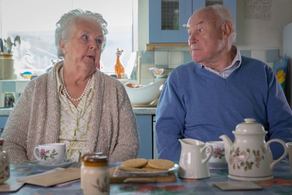 Stephanie Cole (left) as Sylvia Goodwin in Coronation Street, a role she won a British Soap Award for while in her 70s.