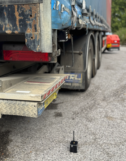 A lock on the Warminster waterway. Officers also deployed new motion detection equipment inside lorries to find concealed people during the operation.