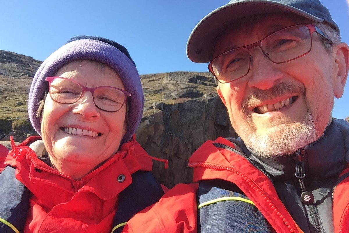Linda Kitchen, who survived the plunge that killed her husband Geoff Kitchen, has said she relives the moment of his death every single day.