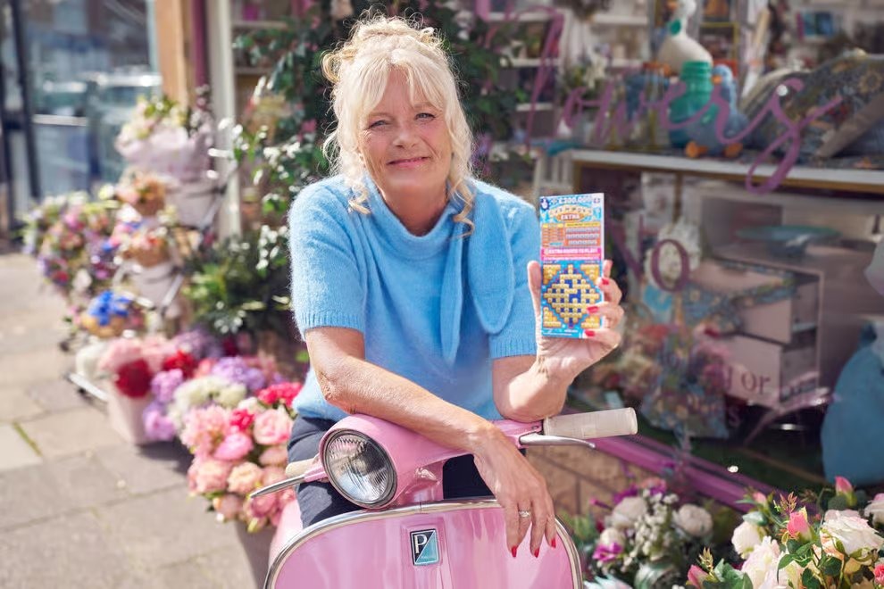 Kate Daven-Thomas, the Minehead florist who survived a heart attack to win £300,000 on a scratchcard, plans to use the windfall to help her children buy property in Milan.