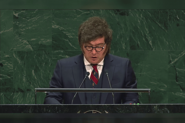 Javier Milei told the UN General Assembly that Argentina would "take matters into our own hands" if the body continued to "look the other way" on the Falklands dispute.