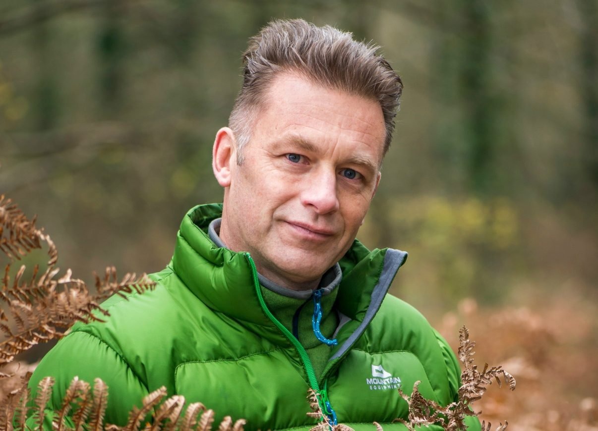 Chris Packham features in a satirical film for the campaign highlighting concerns that farmed salmon flesh is dyed pink using the feed additive astaxanthin.