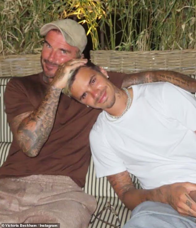 David and Cruz Beckham had been holidaying aboard the family's £16 million yacht off the Amalfi Coast before his parents cut the cruise short to attend Saturday's set.