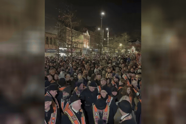 Drumcree Orangemen, backed by a crowd of thousands in Portadown on 24 October, face a Belfast High Court ruling today on the bid to overturn Sir Chris Bryant's ban on their Garvaghy Road parade.
