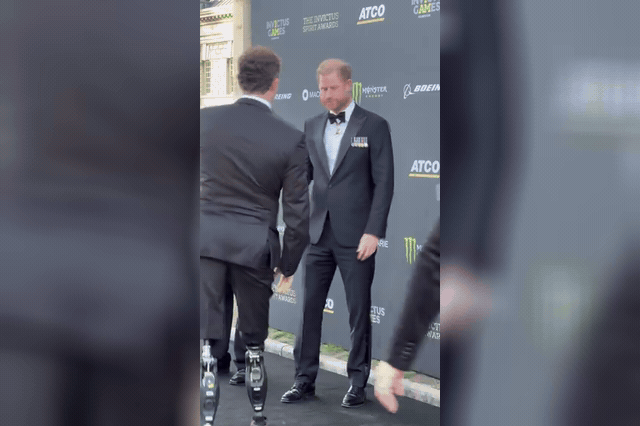 Prince Harry at the Invictus Spirit Awards in London, an event honouring members of the Invictus Games community, as commentators characterised his return to Britain as the emergence of a 'rival court'.