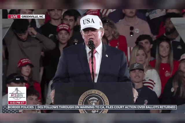Trump mimics punching protesters at a North Carolina rally and compares the hecklers to rioters in France