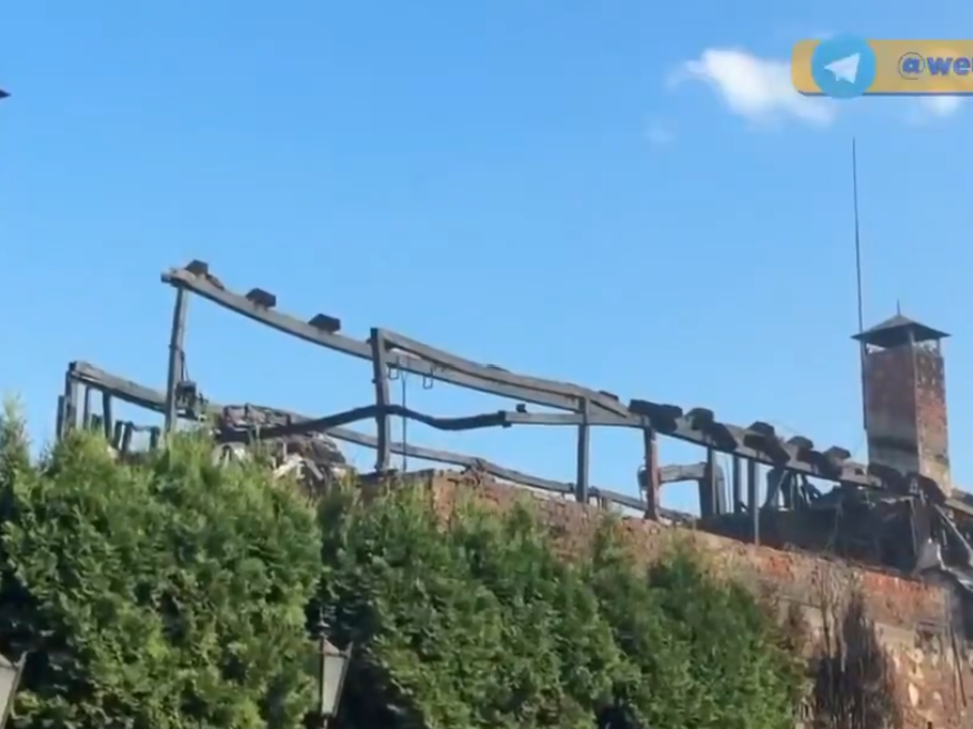 The village mayor of Dmytrivka, Taras Didych, died at the scene after arriving as a first responder to the blaze.