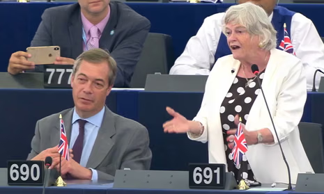 Nigel Farage and Ann Widdecombe. Prime Minister Andy Burnham has apologised after telling MPs that a named individual was "responsible for the murder" of Widdecombe before any verdict was reached.
