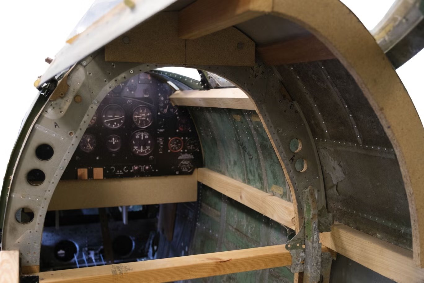 The Supermarine Spitfire F Mk 22 PK519 fuselage Peter Arnold kept in his garage for 20 years; the rebuilt aircraft represented his final undertaking before his death in 2025.
