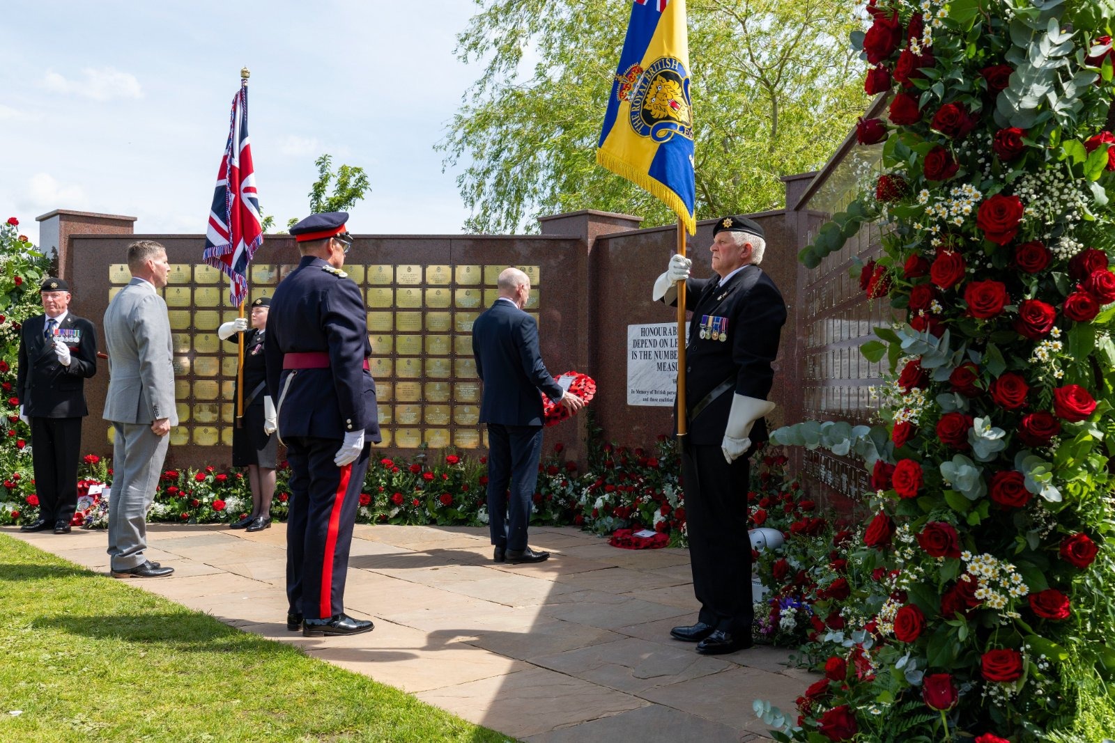 Thousands of bikers make annual pilgrimage to Staffordshire war memorial to honour the fallen