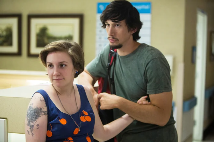 Adam Driver and Lena Dunham in a scene from 'Girls'. Dunham said the characters "started talking to me in the shower" around her 40th birthday, prompting the five-episode HBO revival set for 2027.