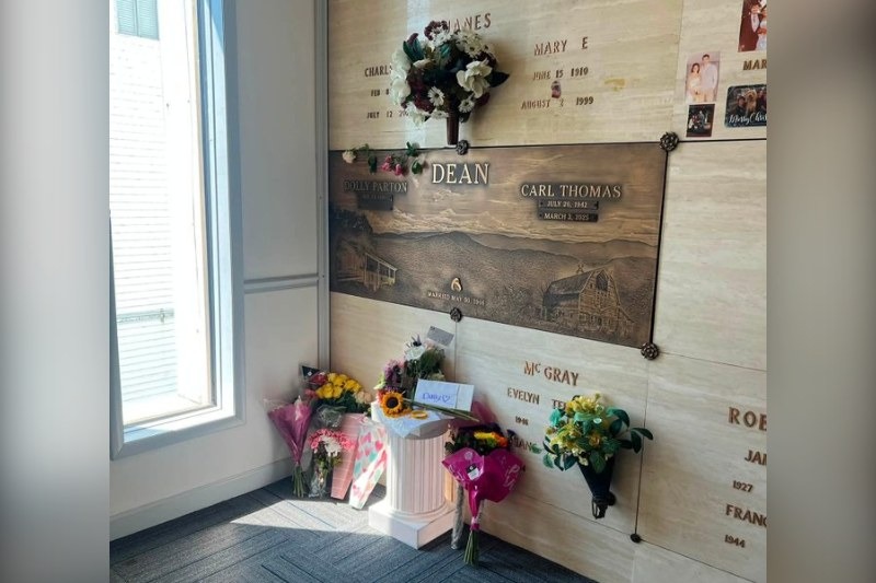 Bryan Seaver, Dolly Parton's nephew and head of security who announced her death on Tuesday, was seen overseeing arrangements as police ringed Woodlawn Memorial Park in Nashville.