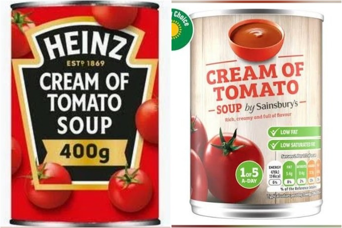 Tesco's own-brand cream of tomato soup, which Which? tasters said excelled on every measure, shared first place with Sainsbury's at 59p — beating Heinz and all other branded rivals.