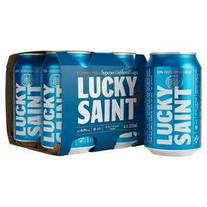 Lucky Saint's 0.5% Hazy IPA, which the Food Standards Agency warns may swell, leak or rupture unexpectedly, presenting a risk of physical injury.