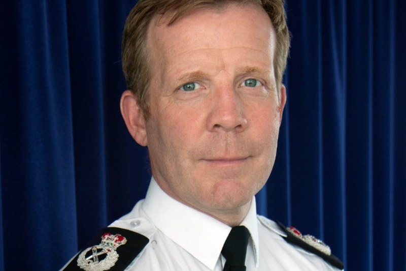 Scott Chilton, the former chief constable accused of attempting to block a referral to the police watchdog and pressuring an officer to delete texts to conceal their relationship.