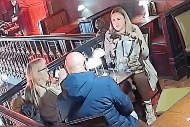CCTV footage from Krak Matlock bar in Derbyshire, which staff posted after a lamp went missing and which has since racked up over six million views.