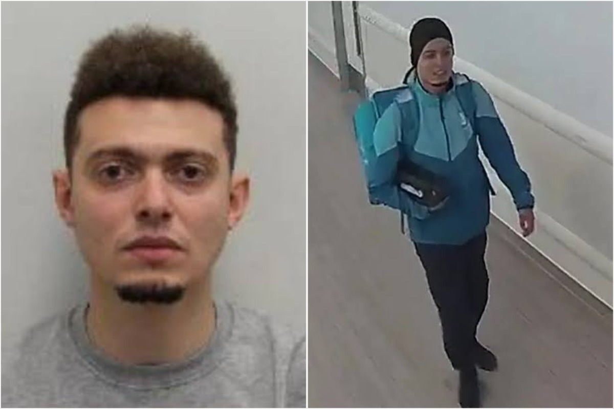 Salem Rekoub, wearing his Deliveroo hi-vis jacket, dragged a semi-conscious woman from a bus stop in Chelsea by her arms and raped her repeatedly before calling 999 and lying to paramedics.