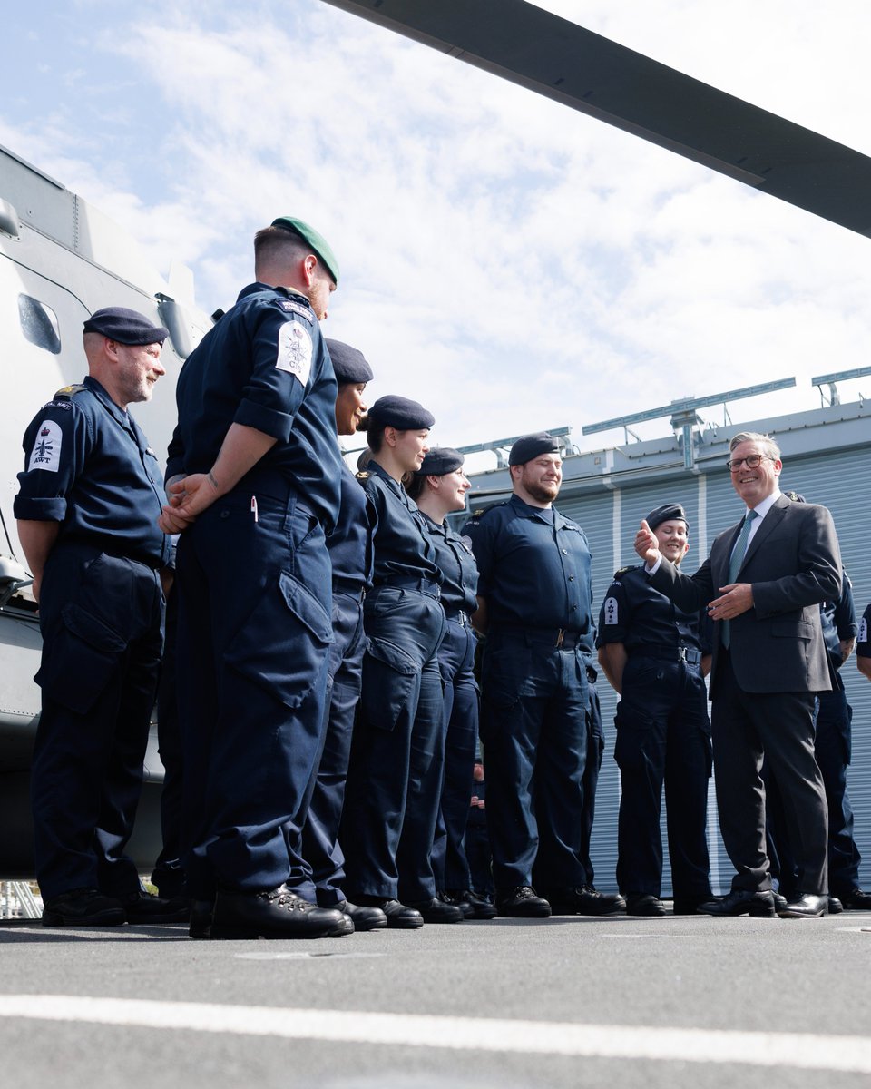 Keir Starmer visited HMS St Albans as the First Sea Lord warned Russia's shadow fleet poses 'an unacceptable risk' to UK security, with Royal Navy monitoring of Russian movements up 25% this year.