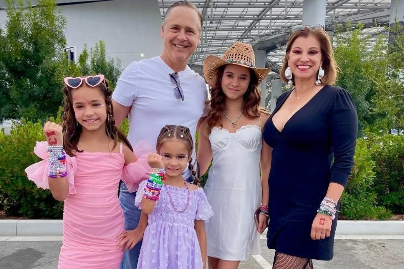 Chad Lowe (left) and Kim Painter, parents of Fiona Lowe (left), who died at home aged 13 on Tuesday, with the family describing her passing as "devastating for our entire family." Wait, I need to reconsider.