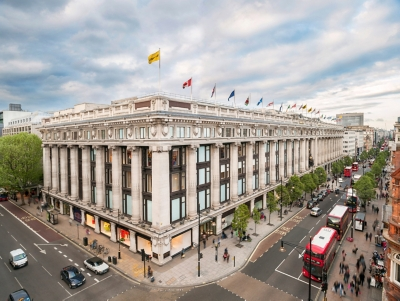 Selfridges department store on Oxford Street, London. The luxury retailer posted a pre-tax profit of £13 million for the 52 weeks to January 2026, reversing a £15.9 million loss the previous year.