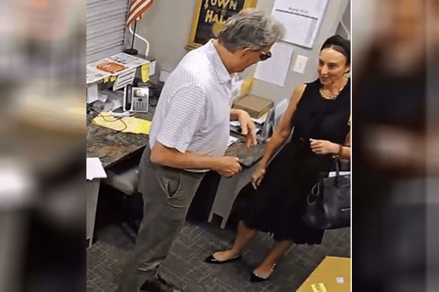 Married Illinois lawmaker releases kiss video after rival 'threatened to drop it if she quit her campaign'
