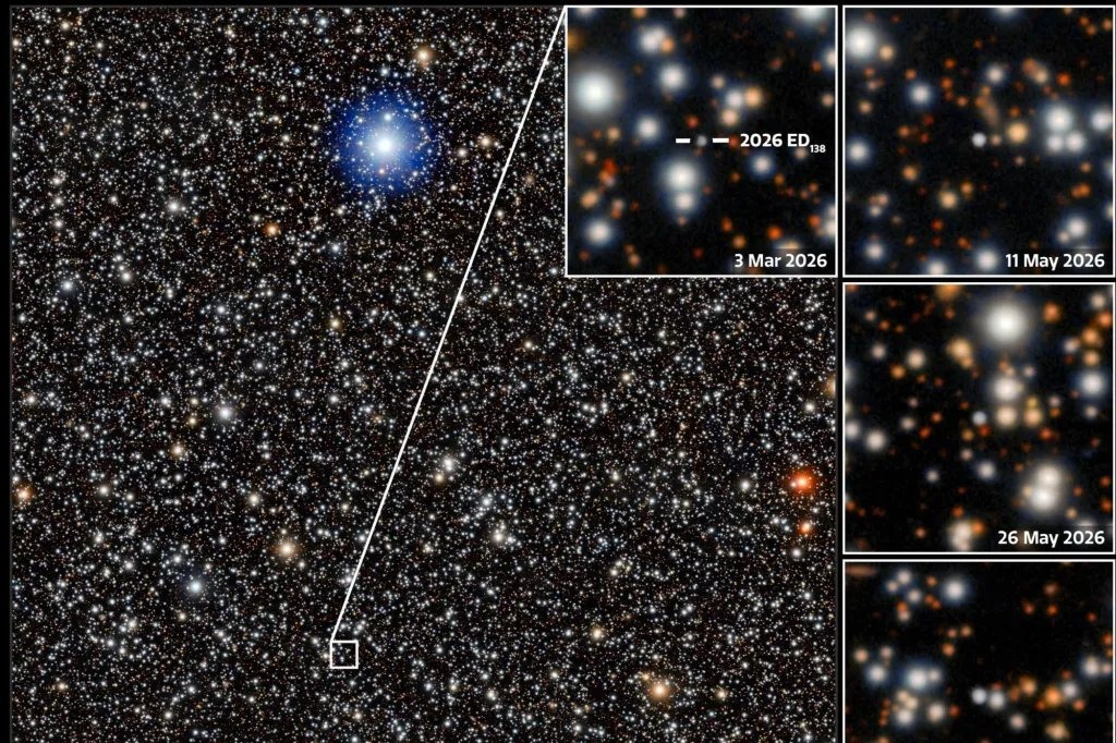 Candidate dwarf planet 2026 ED138 orbits roughly 46 times farther from the Sun than Earth and could become only the sixth dwarf planet recognised by the International Astronomical Union.