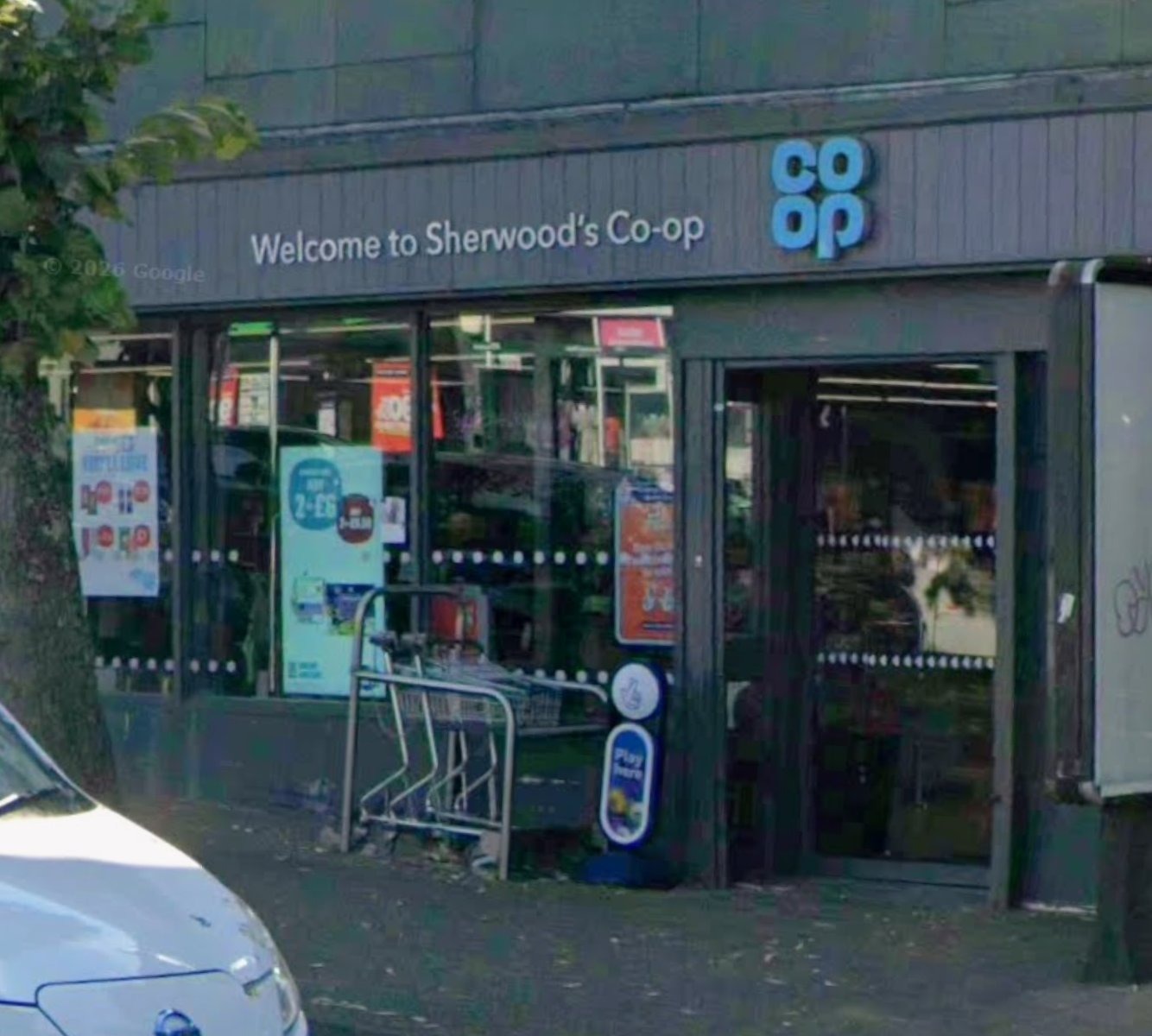 The Sherwood Co-op in Nottingham, where Wright was already on a suspended sentence when she carried out the theft.