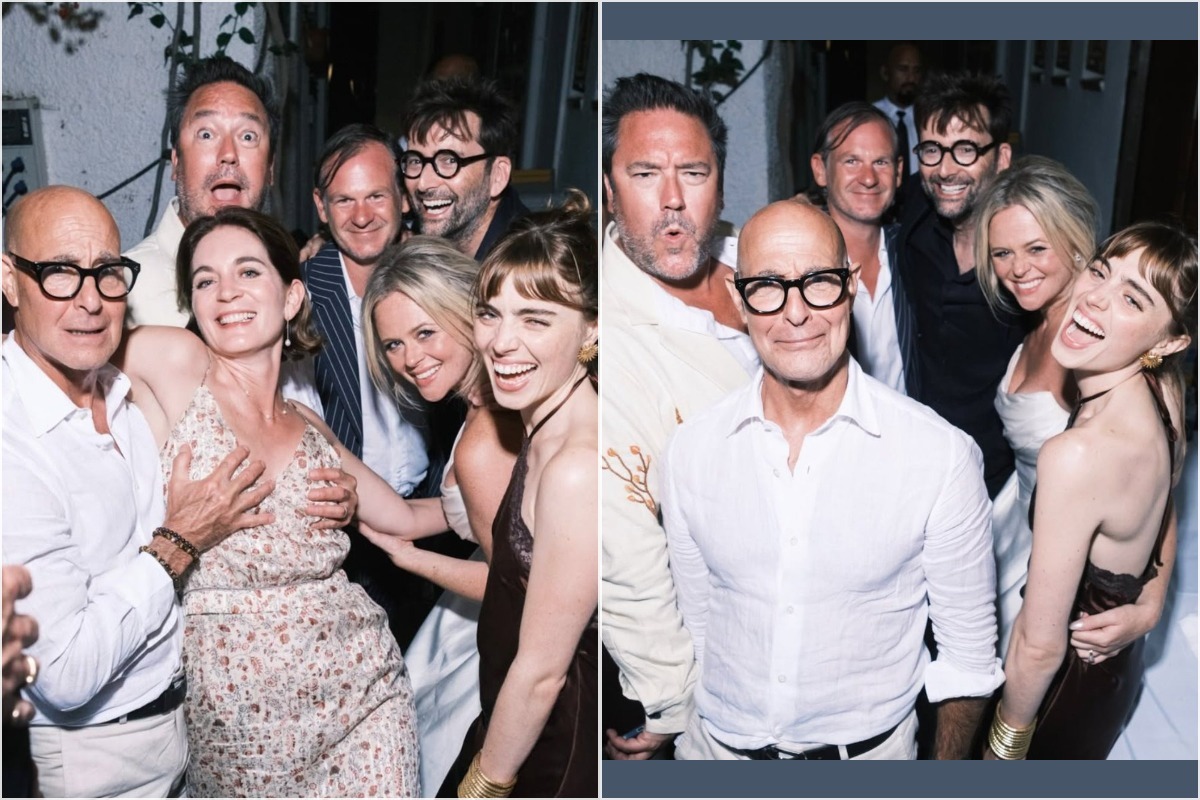 Wedding celebrations from Emily Atack's Spanish ceremony, which followed an earlier countryside wedding in Bedfordshire in August, catered by McDonald's.
