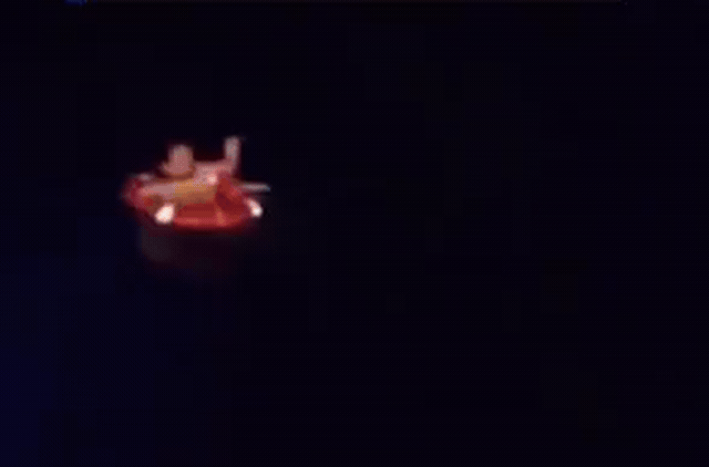 The editor's caption names "El Salvador" — a country, not a person. The library caption describes footage of a person being recovered from dark water.