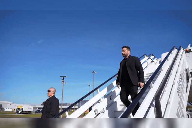 President Volodymyr Zelensky arrives in Britain for talks with Prime Minister Andy Burnham at Downing Street, as the UK fast-tracked £45 million worth of surface-to-air missiles to Ukraine.