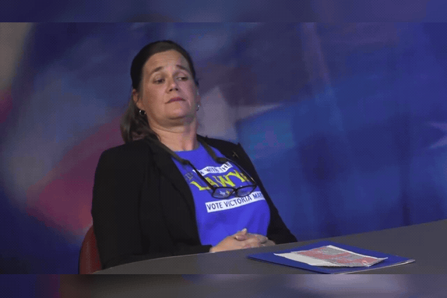 Jaime West, the Democrat running for Fayette County Council in Indiana, whose slurred TV forum appearance went viral after she vowed to fire all Republicans and warned voters, "We have guns too.
