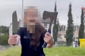 Bulgarian man who triggered 'axe girl' viral video is placed on sex offenders register after Dundee attack on children