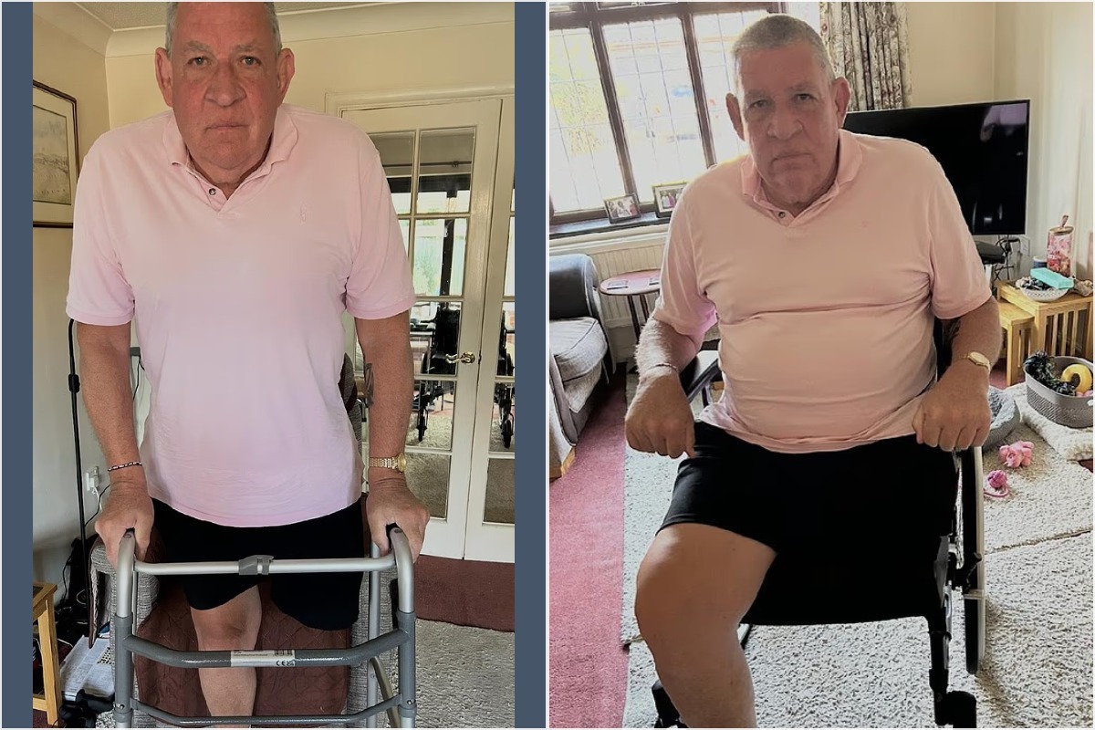Nigel Ward's amputated leg and wheelchair, the photographic evidence the King's Lynn pensioner submitted to Norfolk County Council — which has yet to tell him what proof would actually satisfy its requirements.