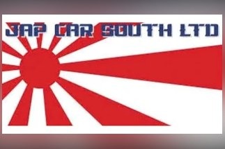 The logo of Jap Car South, whose Rising Sun flag design the Advertising Standards Authority ruled compounded the serious racial offence caused by the firm's own name.