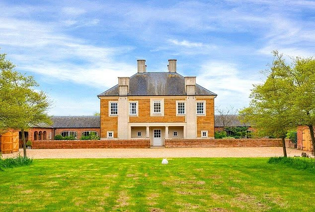 The six-bedroom country mansion in Northamptonshire, bought by Karen, Countess Spencer, sits just 10 miles from Althorp, where Earl Spencer's new wife, Norwegian archaeologist Professor Cat Jarman, is now installed.
