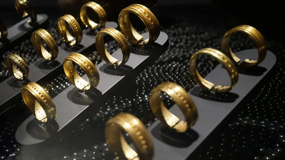 The gang entered through a window in an operation a council spokesperson called "super-fast and super-professional," making off with 59 gold pieces dating to around 1000BC.