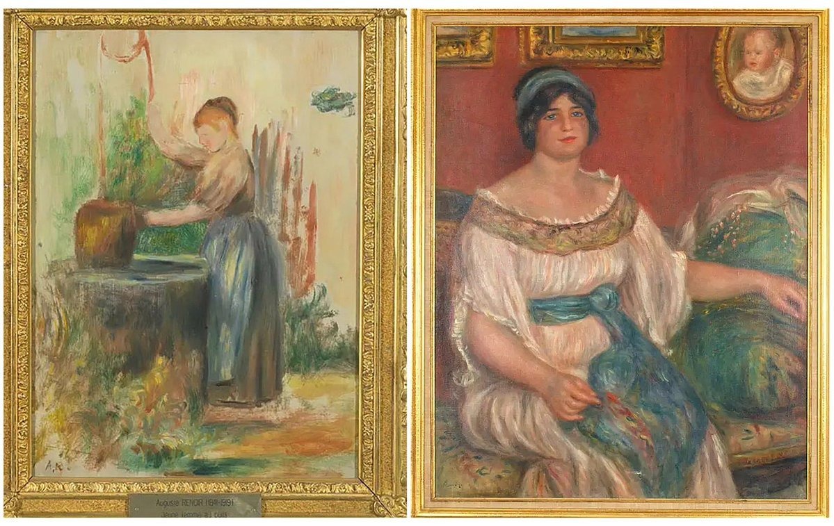 French investigators charged four men — including a 29-year-old drug trafficking suspect whose DNA matched traces on an abandoned protective cover — over the organised theft of two Renoir paintings worth a combined €4.2…