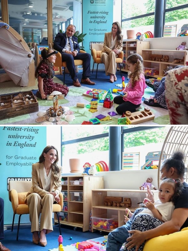 Kate returns to the Ipswich hospice where she made her first speech and hears a girl sing Ed Sheeran's Perfect