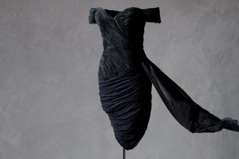 Diana's 'revenge dress' goes on display at Sotheby's ahead of auction expected to fetch £220,000
