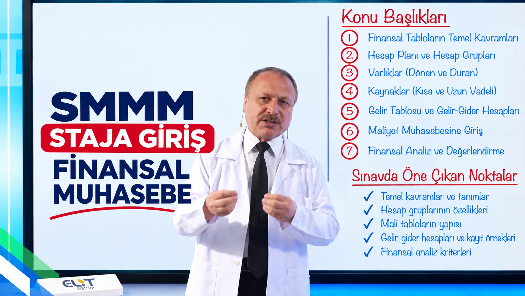 SMMM Staja Giriş Finansal Muhasebe Eğitim Seti