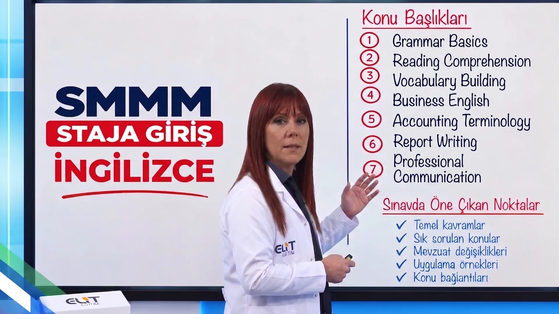 SMMM Staja Giriş İngilizce Eğitim Seti