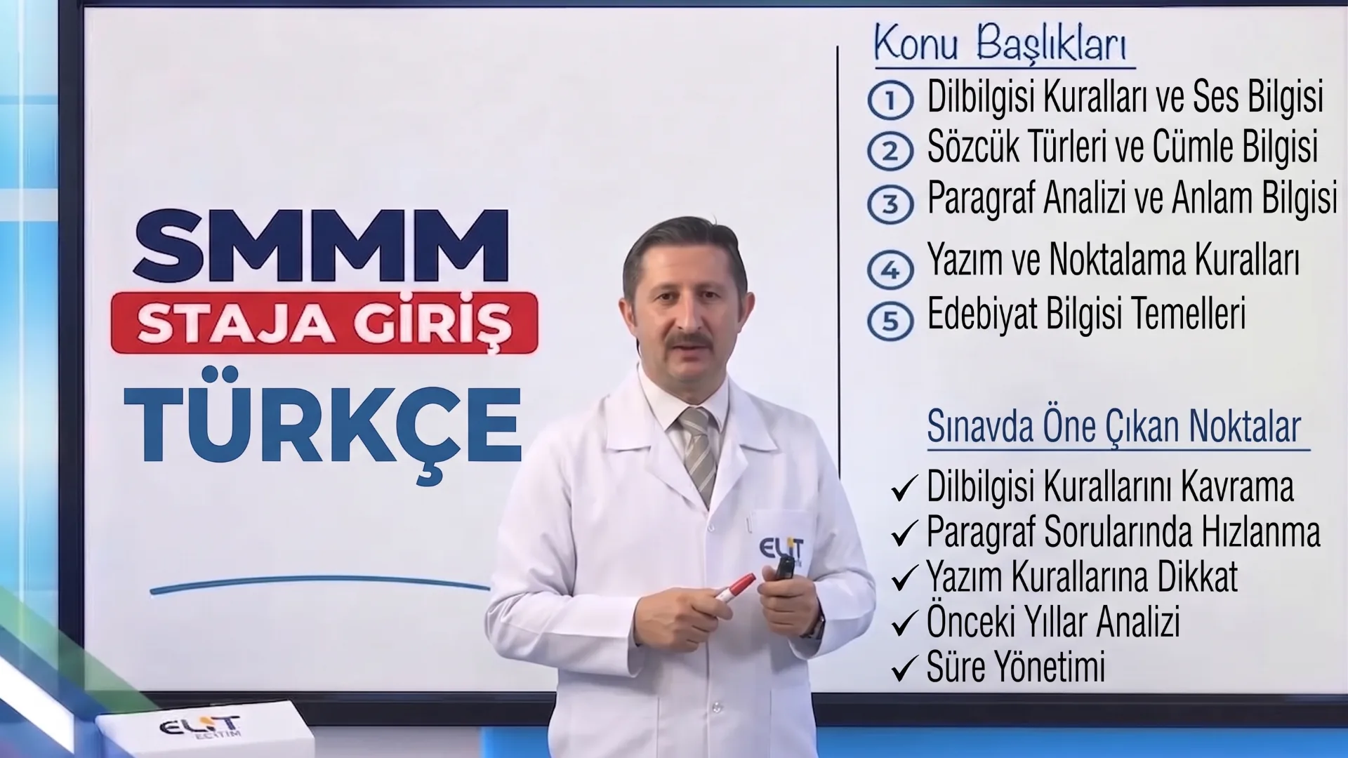 SMMM Staja Giriş Türkçe Eğitim Seti
