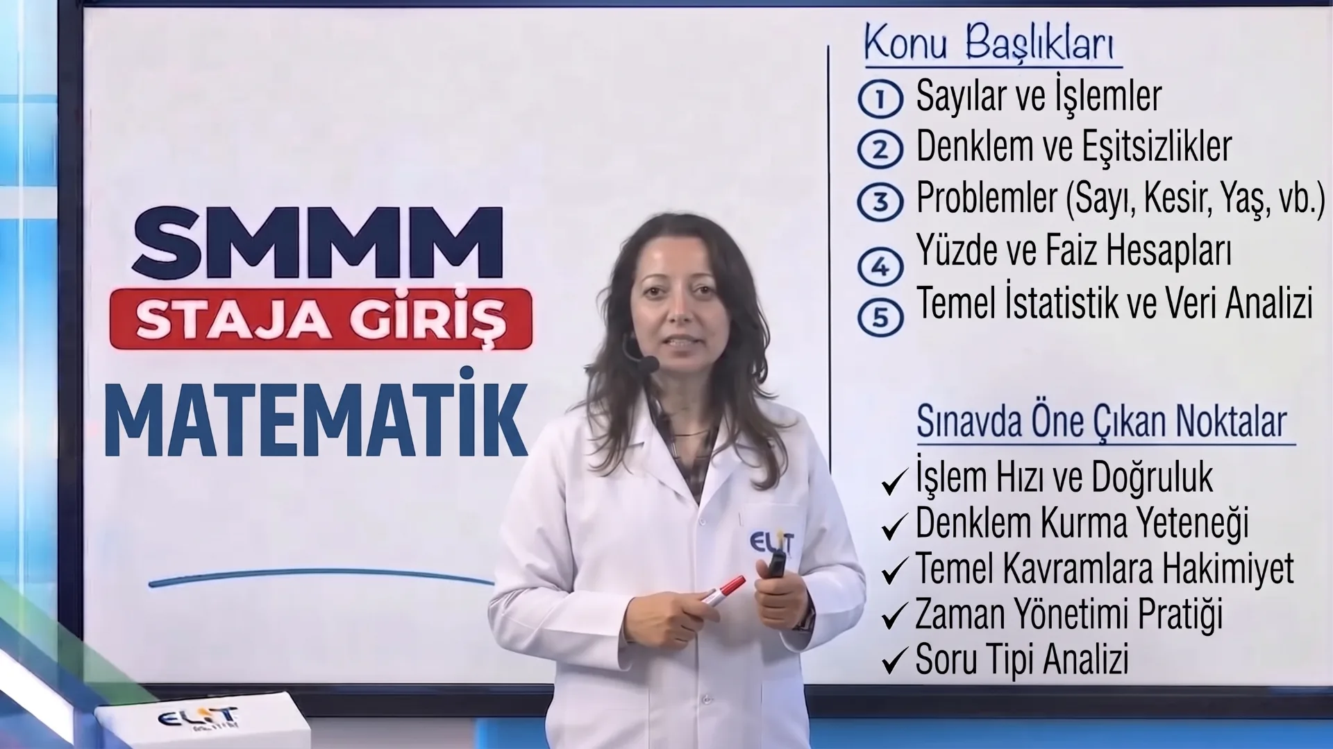 SMMM Staja Giriş Matematik Eğitim Seti