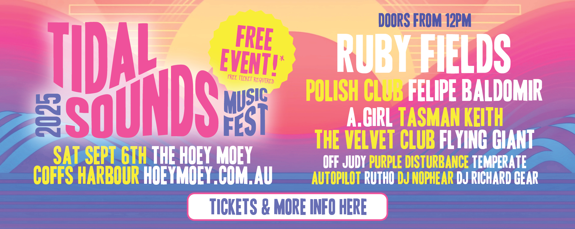 Tidal Sounds Music Fest Indie Rock festival in Australia