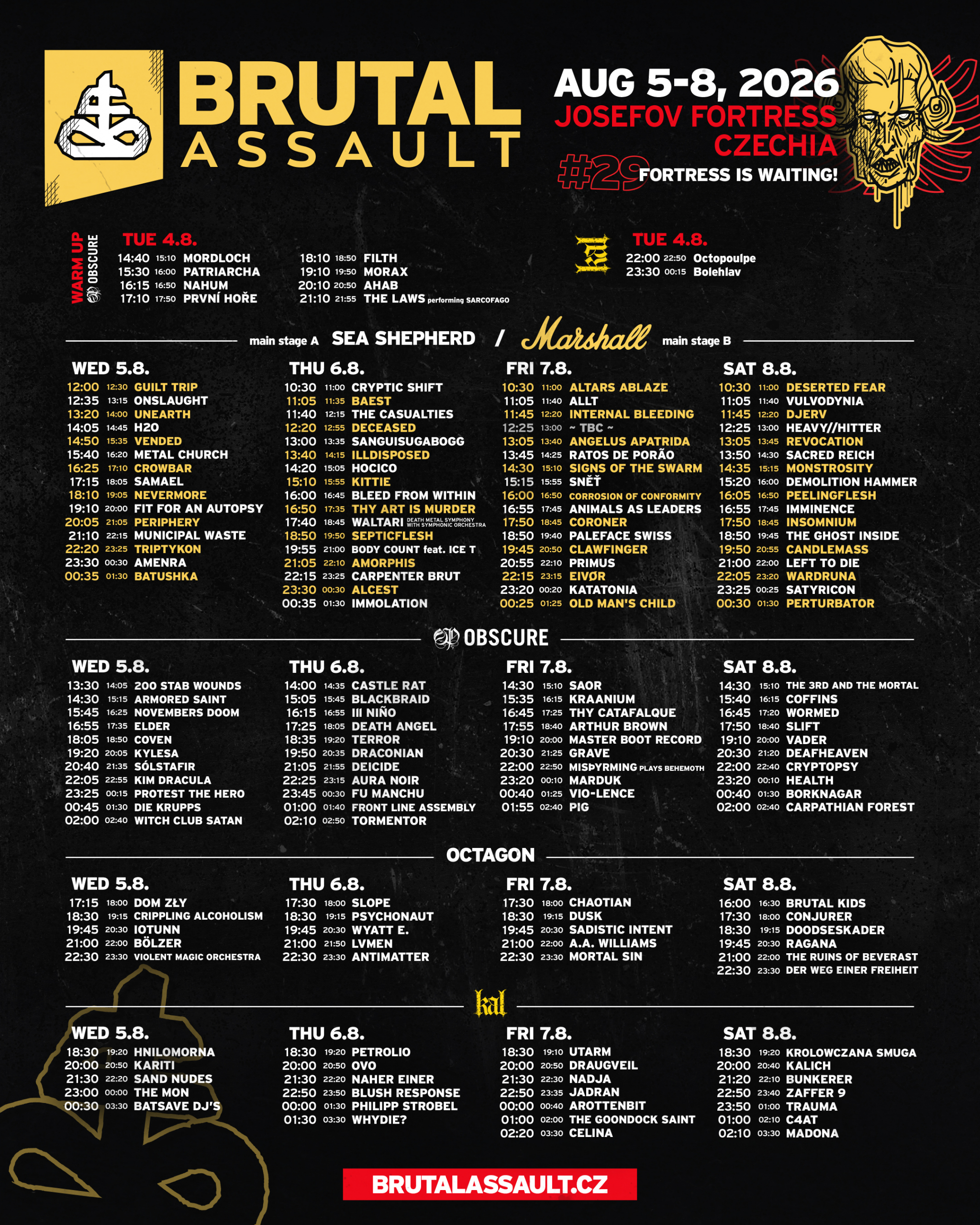 Brutal Assault Metal festival in the Czech Republic