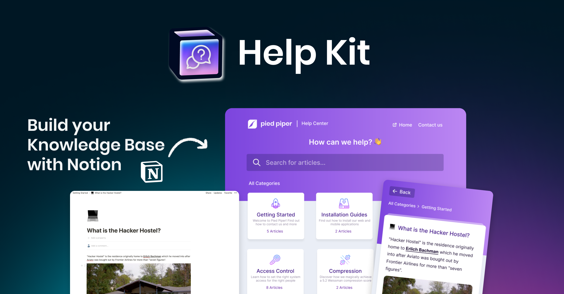 HelpKit – Build your Knowledge Base with the ease of Notion