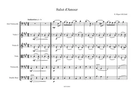 Salut d'Amour by Edward Elgar arr. for solo 'cello and string quintet/orchestra by Andrew. R. Aird 