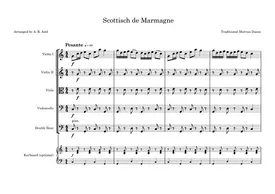 Scottisch de Marmagne for string orchestra/5tet (French Morvan Traditional dance)